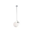 Dainolite ORN-141P-PC-WH Orion 1-Light 60W Clear Incandescent Pendant