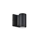Dainolite OVT-1W-MB Olivette 1-Light 50W Matte Black and Clear LED Wall Sconce