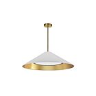 Dainolite PAD-2630P-AGB-692 Padme 1-Light 30W White LED Pendant