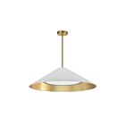 Dainolite PAD-2630P-AGB-692 Padme 1-Light 30W White LED Pendant
