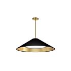 Dainolite PAD-2630P-AGB-698 Padme 1-Light 30W Black LED Pendant