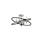 Dainolite PAL-184SF-PC-MB Paloma 4-Lights 240W Polished Chrome Incandescent Semi Flush Mount