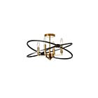 Dainolite PAL-184SF-VB-MB Paloma 4-Lights 240W Vintage Bronze Incandescent Semi Flush Mount