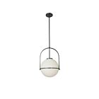 Dainolite PAO-121P-MB Paola 1-Light 60W Matte Black Incandescent Pendant