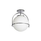 Dainolite PAO-121SF-PC Paola 1-Light 60W Polished Chrome Semi Flush Mount