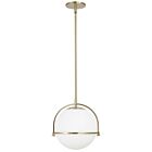 Dainolite PAO-131P-AGB Paola 1-Light 60W Aged Brass Pendant