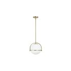 Dainolite PAO-131P-AGB Paola 1-Light 60W Aged Brass Pendant