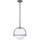 Dainolite PAO-131P-MB Paola 1-Light 60W Matte Black Pendant