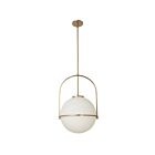 Dainolite PAO-161P-AGB Paola 1-Light 60W Aged Brass Incandescent Pendant