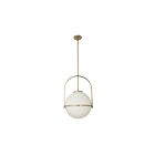 Dainolite PAO-161P-AGB Paola 1-Light 60W Aged Brass Incandescent Pendant