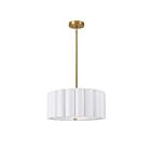 Dainolite PCA-163P-AGB-WH Pacifica 3-Lights 180W White LED Pendant
