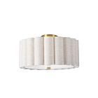 Dainolite PCA-163SF-AGB-FX Pacifica 3-Lights 180W Flax LED Semi Flush Mount