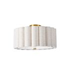 Dainolite PCA-163SF-AGB-FX Pacifica 3-Lights 180W Flax LED Semi Flush Mount