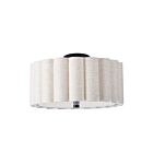 Dainolite PCA-163SF-MB-FX Pacifica 3-Lights 180W Flax LED Semi Flush Mount