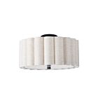 Dainolite PCA-163SF-MB-FX Pacifica 3-Lights 180W Flax LED Semi Flush Mount