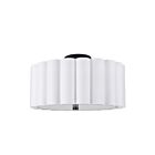 Dainolite PCA-163SF-MB-WH Pacifica 3-Lights 180W White LED Semi Flush Mount