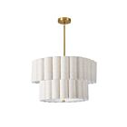 Dainolite PCA-224P-AGB-FX Pacifica 4-Lights 240W Flax LED Chandelier