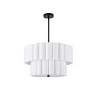 Dainolite PCA-224P-MB-WH Pacifica 4-Lights 240W White LED Chandelier