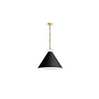 Dainolite PCN-241P-AGB-797 Princeton 1-Light 100W Black Incandescent Pendant