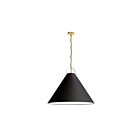 Dainolite PCN-321P-AGB-797 Princeton 1-Light 100W Black Incandescent Pendant
