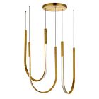 Dainolite PCR-2754LEDHP-AGB Pacari 54W Aged Brass Pendant