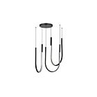 Dainolite PCR-2754LEDHP-MB Pacari 54W Matte Black Pendant