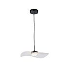 Dainolite PCV-1510LEDP-MB Percival 1-Light 10W Clear & White LED Pendant