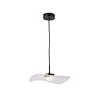 Dainolite PCV-1510LEDP-MB Percival 1-Light 10W Clear & White LED Pendant