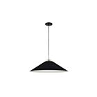 Dainolite PDC-241P-AGB-MB Prudence 1-Light 100W Matte Black Incandescent Pendant