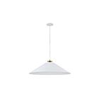 Dainolite PDC-241P-AGB-MW Prudence 1-Light 100W Matte White Incandescent Pendant