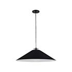 Dainolite PDC-241P-MB Prudence 1-Light 100W Matte Black Incandescent Pendant