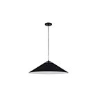 Dainolite PDC-241P-MB Prudence 1-Light 100W Matte Black Incandescent Pendant