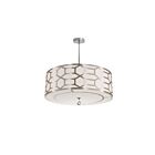 Dainolite PEM-244P-PC-WG Pembroke 4-Lights 400W Gold LED Drum Pendant