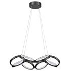 Dainolite PHO-2564LEDC-MB Philo 64W Matte Black LED Chandelier