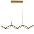 Dainolite PHO-4050LEDHP-AGB Philo 50W Aged Brass LED Chandelier