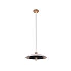 Dainolite PIM-171P-MW-MB Pima 1-Light 60W Matte White & Matte Black LED Pendant