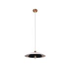 Dainolite PIM-171P-MW-MB Pima 1-Light 60W Matte White & Matte Black LED Pendant