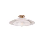 Dainolite PIM-171SF-MW Pima 1-Light 60W Matte White LED Semi Flush Mount