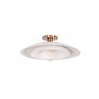Dainolite PIM-171SF-MW Pima 1-Light 60W Matte White LED Semi Flush Mount
