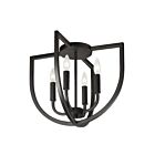 Dainolite PLA-154FH-MB Pamela 240W Matte Black LED Flush Mount