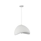 Dainolite PLR-191P-MW Pilar 1-Light 60W White LED Pendant