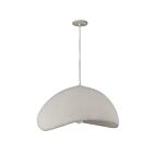 Dainolite PLR-231P-MLN Pilar 1-Light 60W Matte Linen LED Pendant