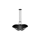 Dainolite PLR-353P-MB Pilar 3-Lights 180W Matte Black LED Pendant