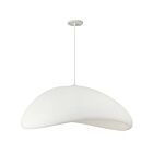 Dainolite PLR-402HP-MW Pilar 1-Light 120W Matte White LED Pendant
