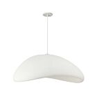 Dainolite PLR-402HP-MW Pilar 1-Light 120W Matte White LED Pendant