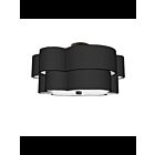 Dainolite PLX-203FH-MB-BK Phlox 3-Lights 18W Black Incandescent Flush Mount