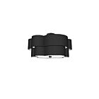 Dainolite PLX-203FH-MB-BK Phlox 3-Lights 18W Black Incandescent Flush Mount