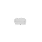Dainolite PLX-203FH-MB-WH Phlox 3-Lights 18W White Incandescent Flush Mount