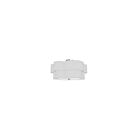 Dainolite PLX-203FH-PC-WH Phlox 3-Lights 18W White Incandescent Flush Mount
