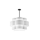 Dainolite PLX-284C-MB-WH Phlox 4-Lights 400W White Incandescent Chandelier